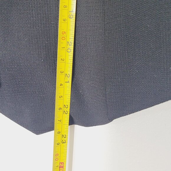 RW&CO. Women's Black Front Pockets Sleeveless Button Front Waistcoat Size Large - Picture 6 of 8